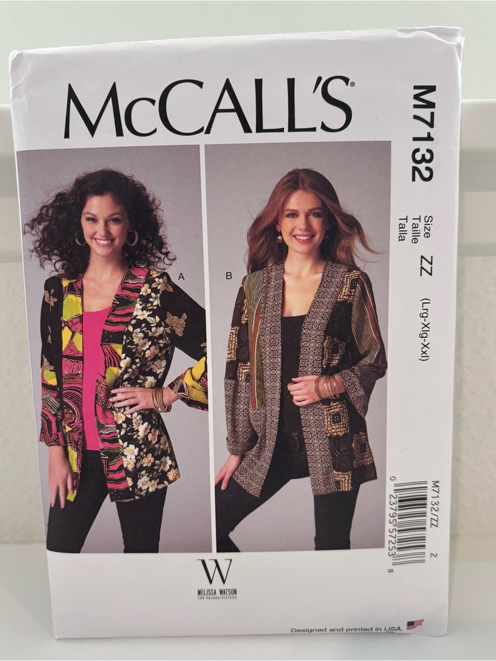 McCall's M7132 Sewing Patterns Misses Jackets - Size Large-XL-XXL